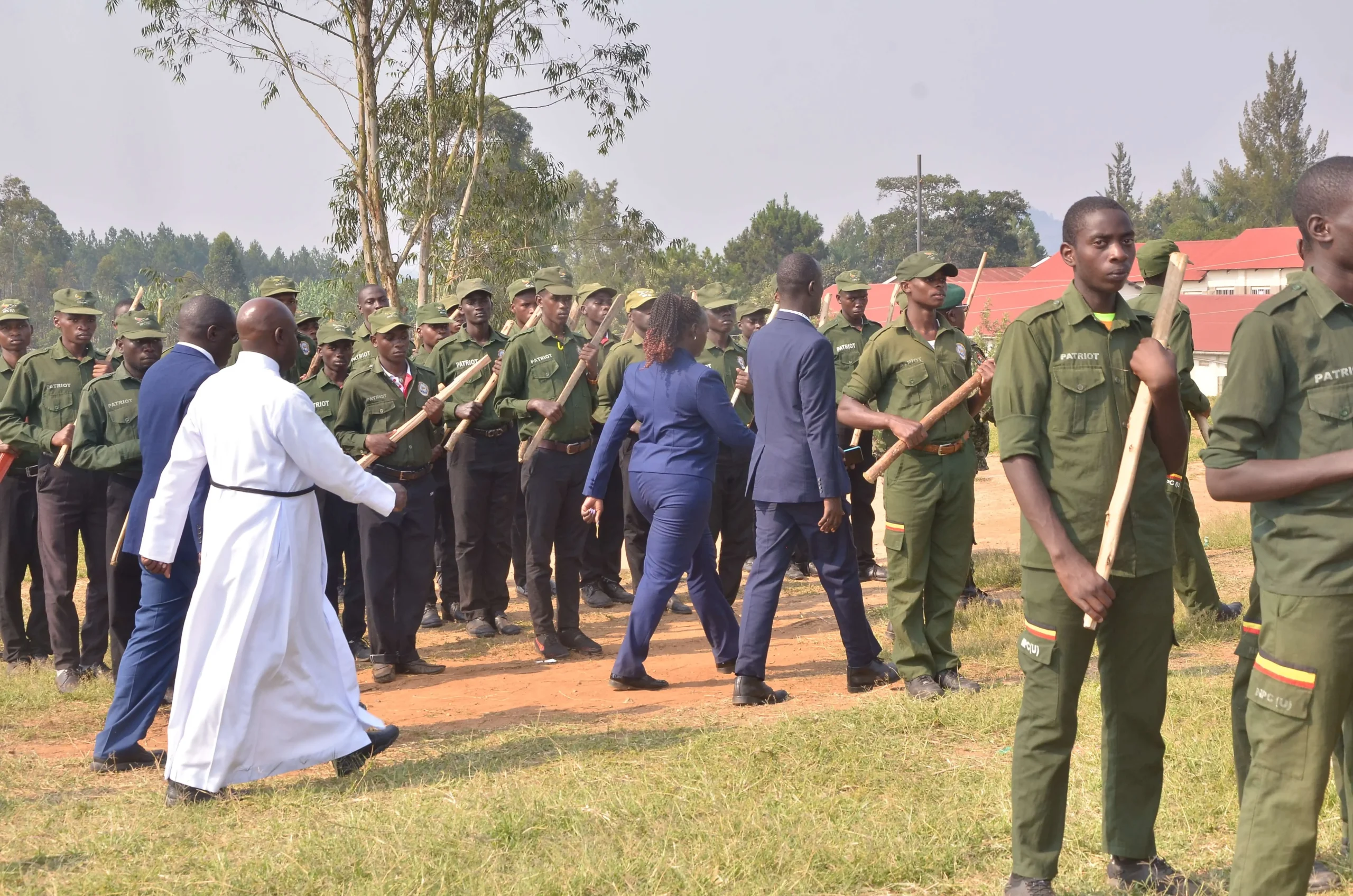 parade inspection at chavoc